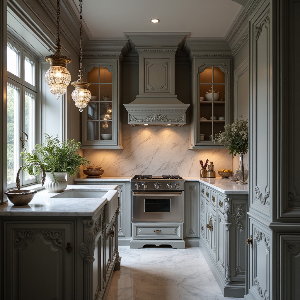 grey boho kitchen 32