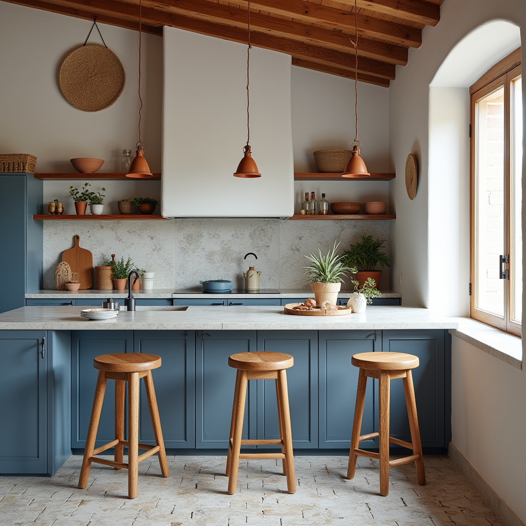 grey boho kitchen 34