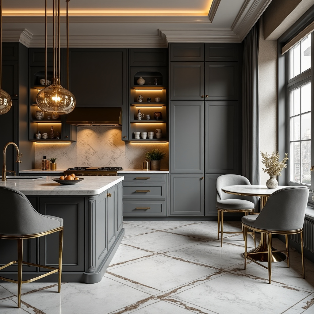 grey boho kitchen 35
