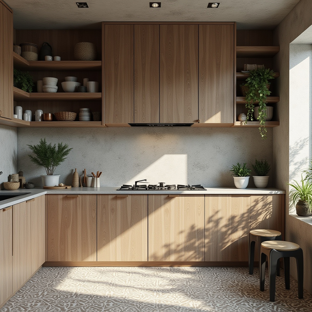 grey boho kitchen 6