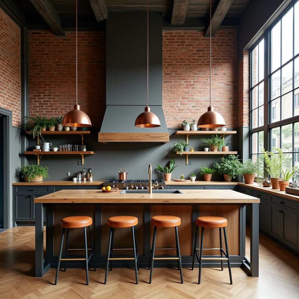 industrial boho kitchen 1