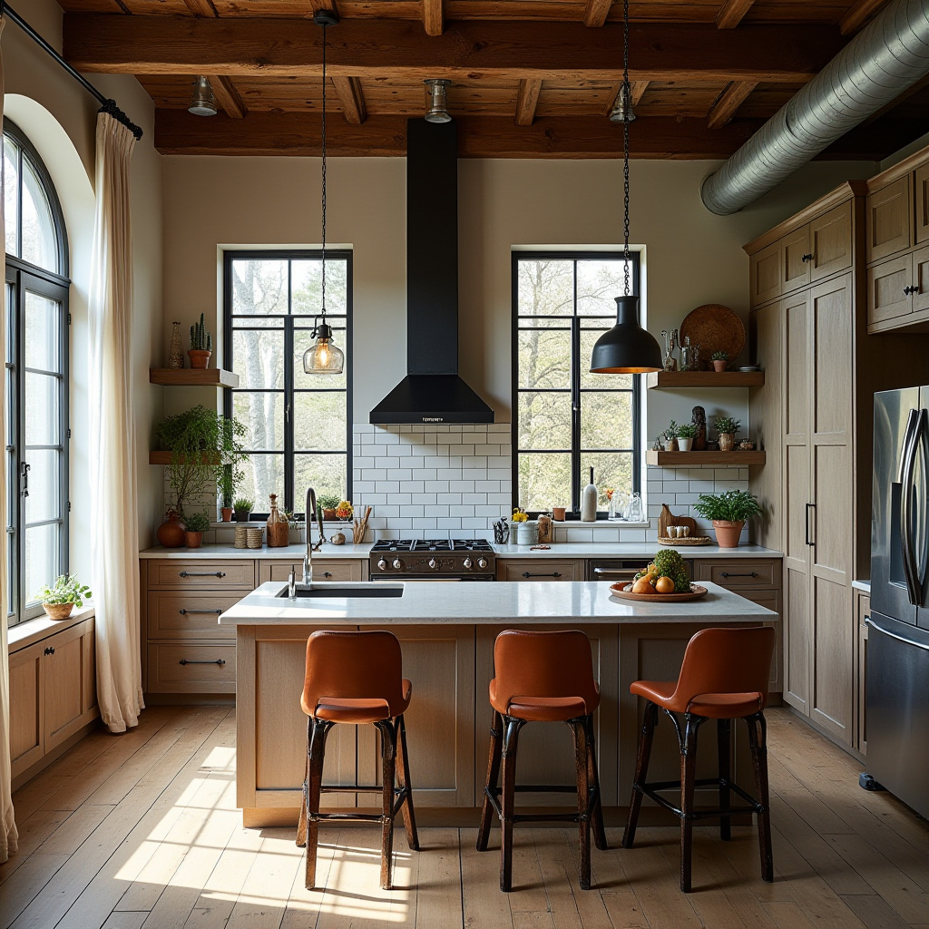industrial boho kitchen 10