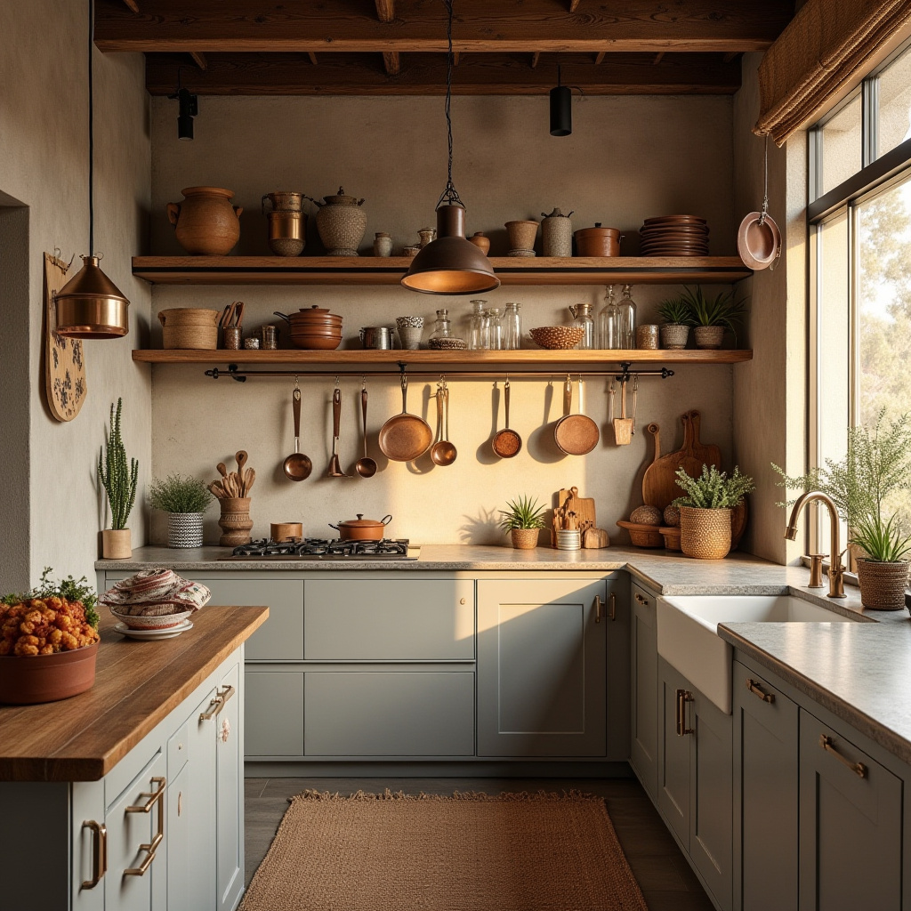 industrial boho kitchen 12