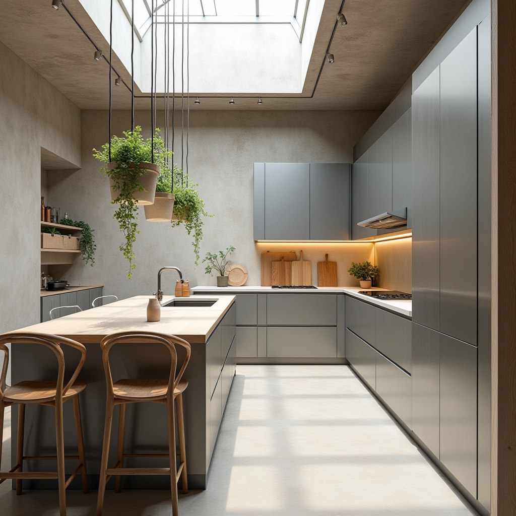 industrial boho kitchen 14