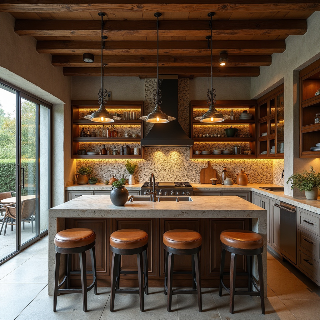 industrial boho kitchen 16