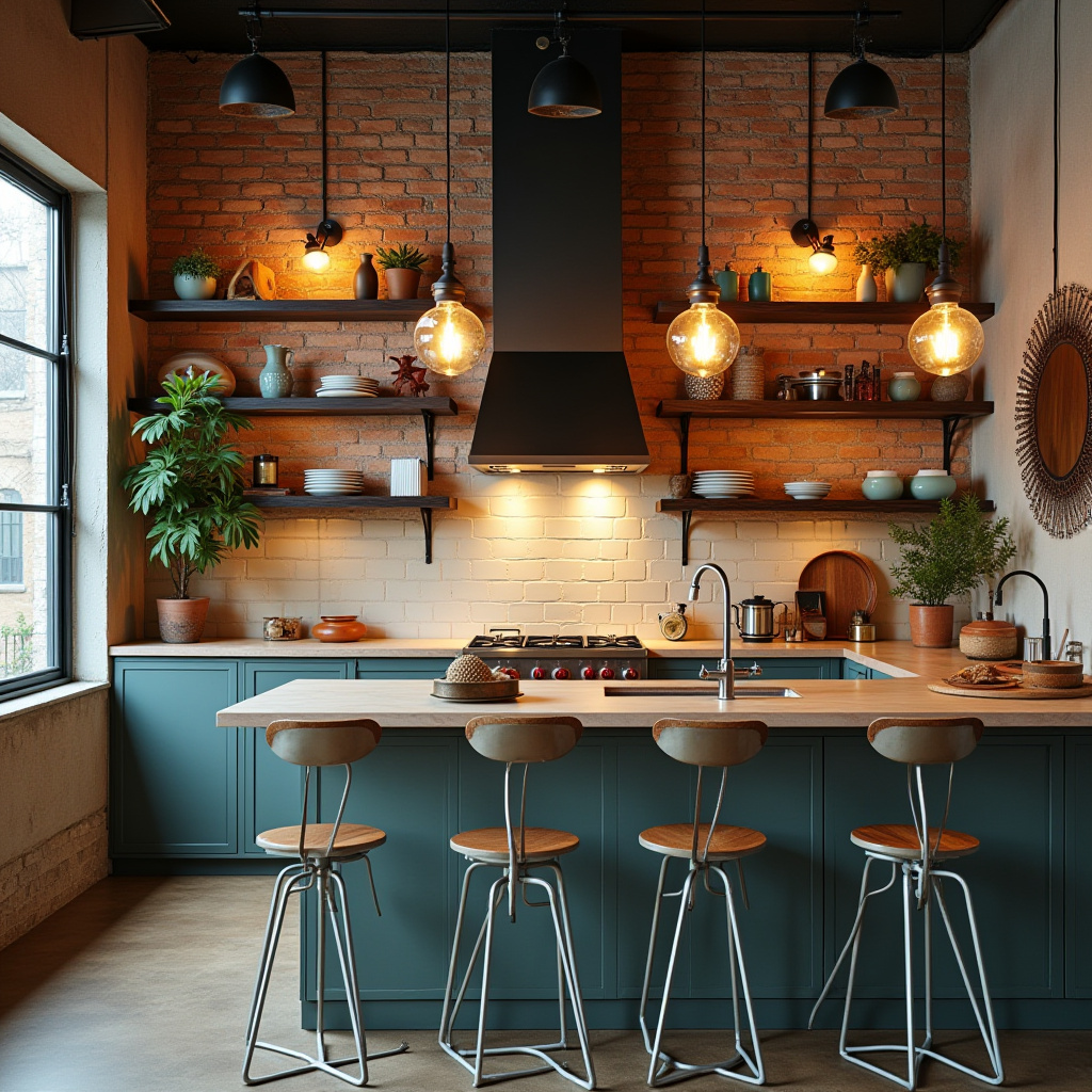 industrial boho kitchen 21