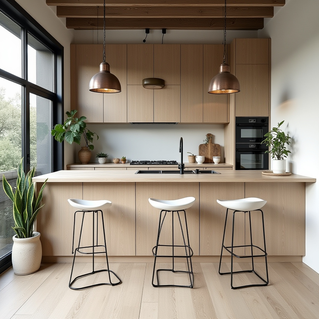 industrial boho kitchen 23