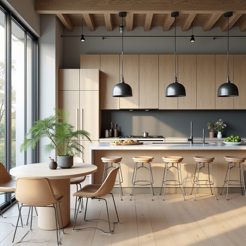 industrial boho kitchen 24