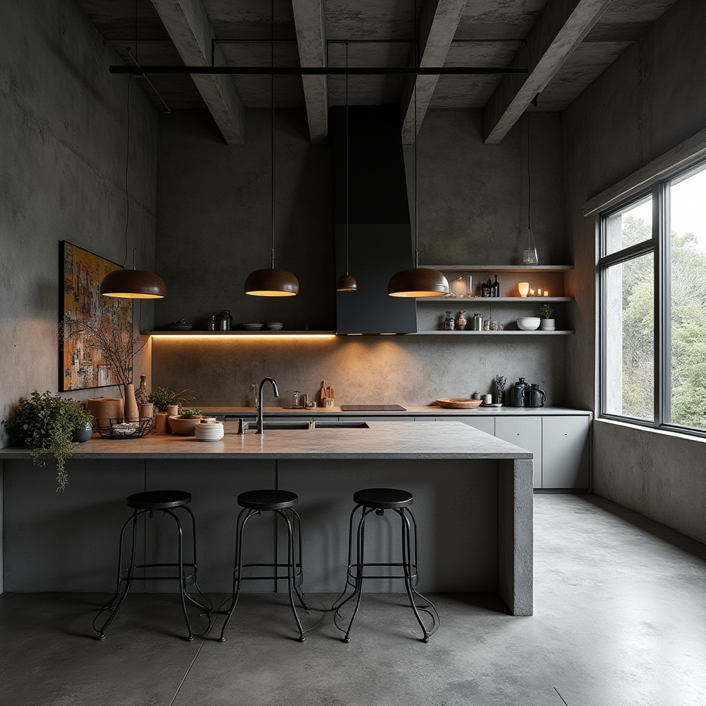 industrial boho kitchen 25