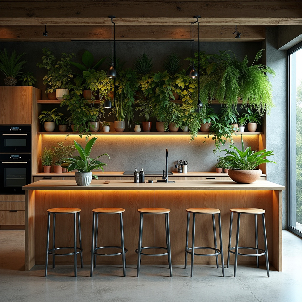 industrial boho kitchen 29