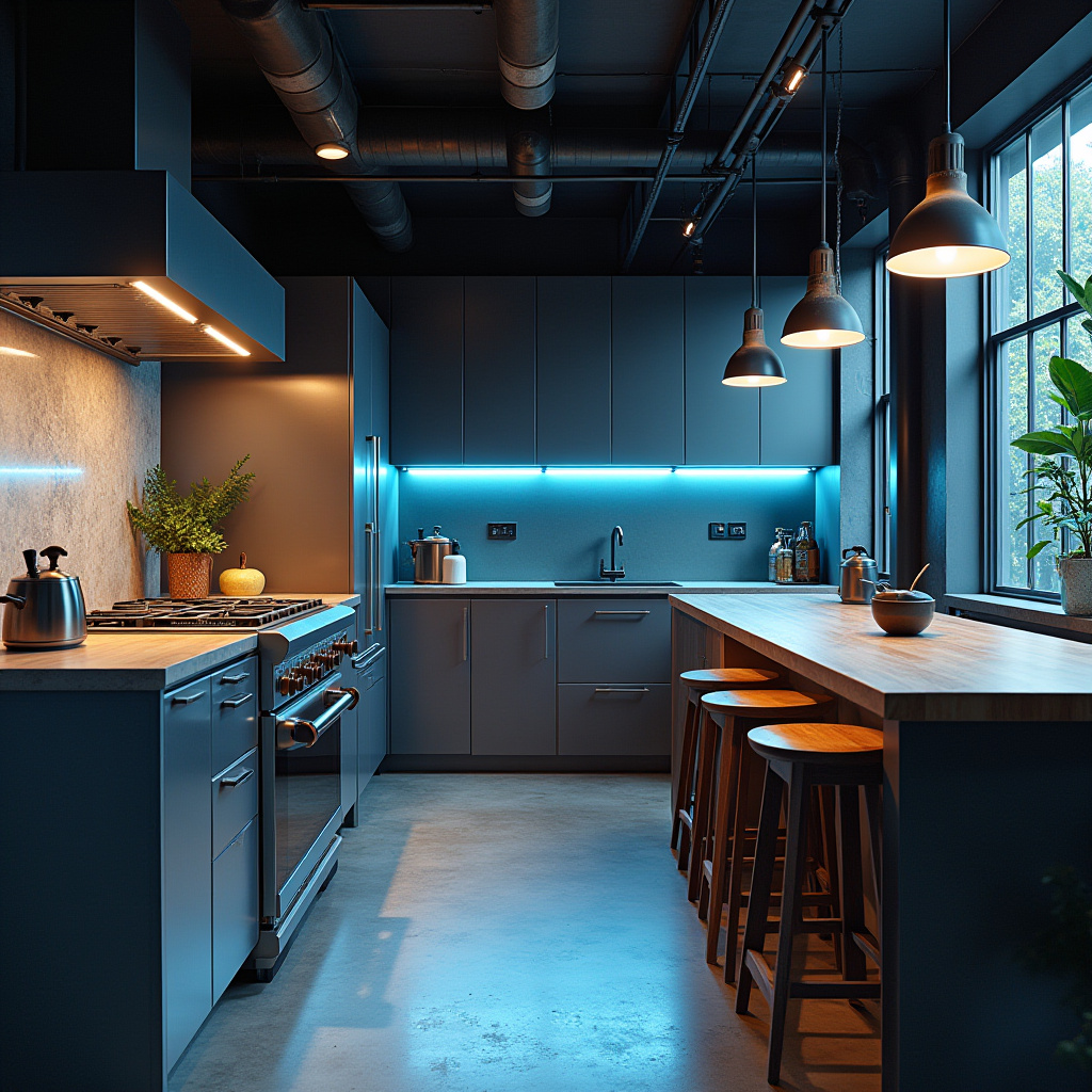 industrial boho kitchen 31