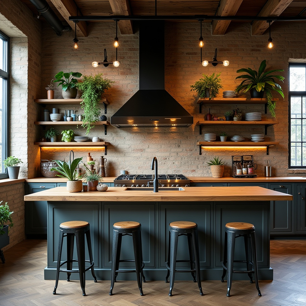 industrial boho kitchen 5
