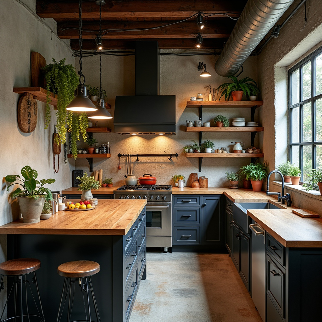 industrial boho kitchen 6