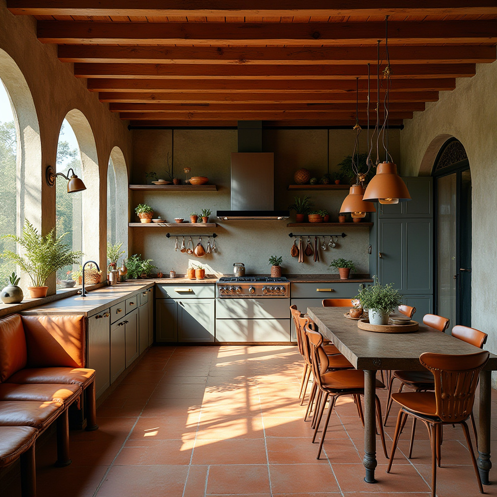 industrial boho kitchen 8