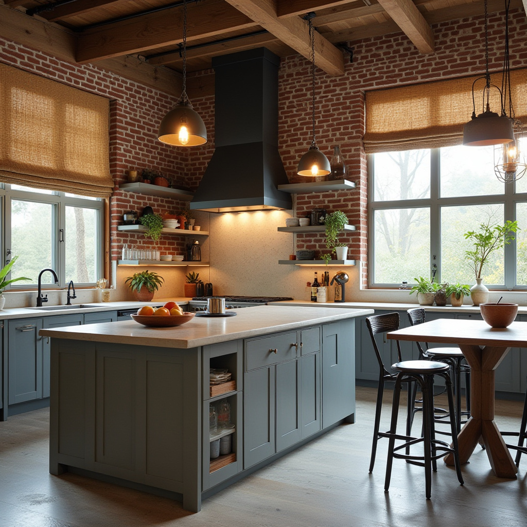 mid century boho kitchen 12
