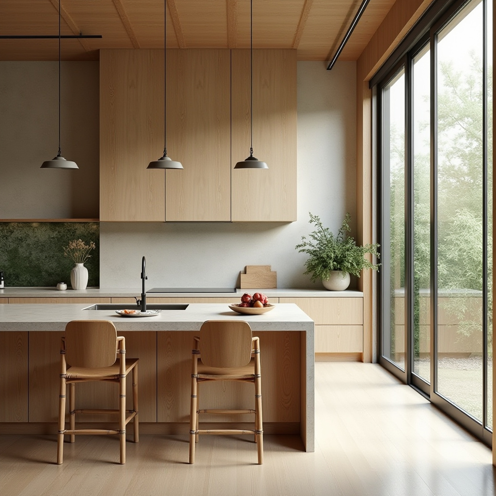 mid century boho kitchen 17