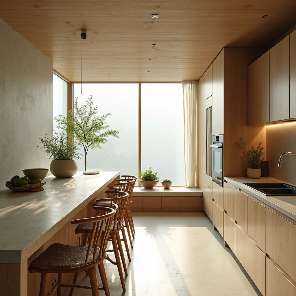 mid century boho kitchen 18