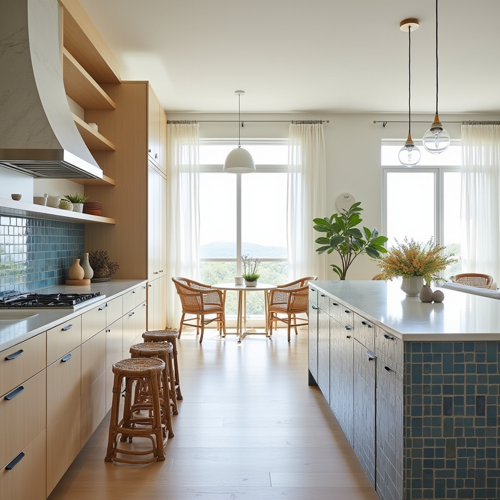 mid century boho kitchen 19