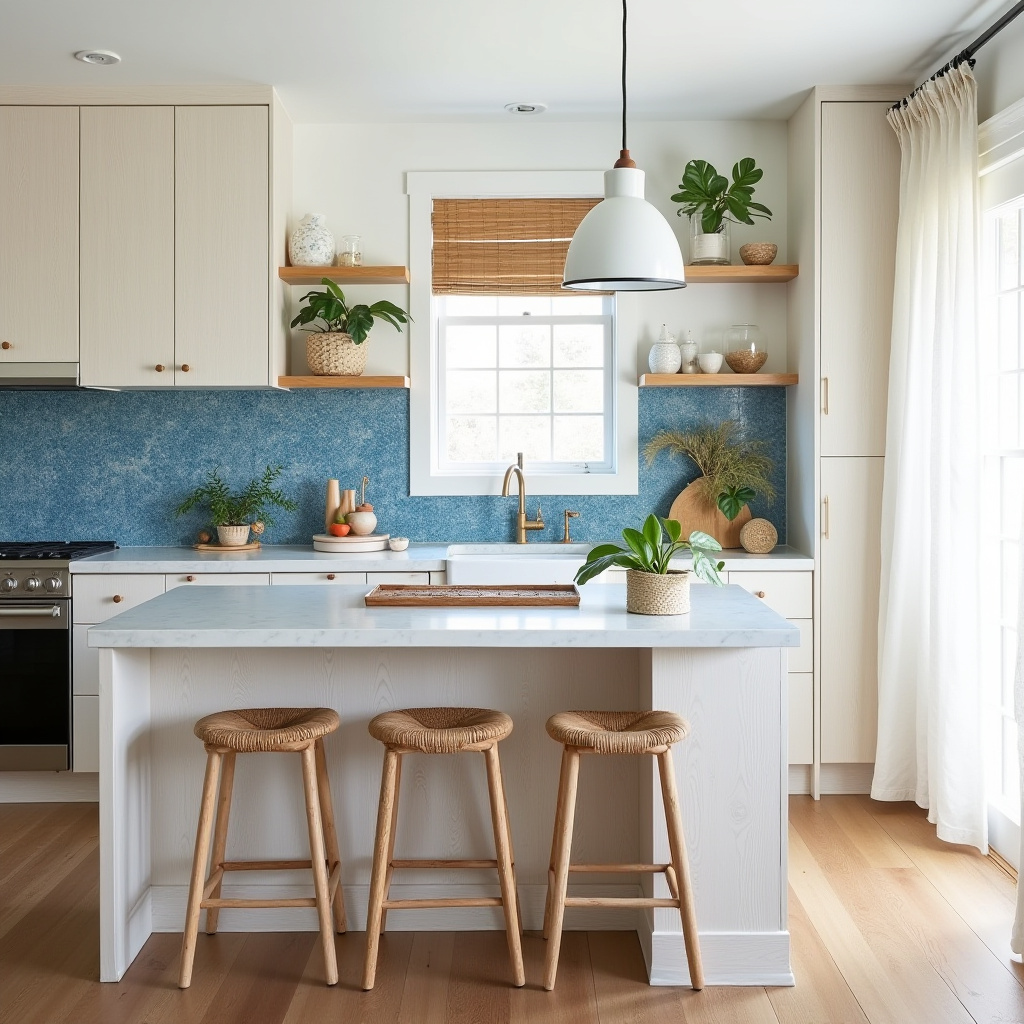 mid century boho kitchen 20