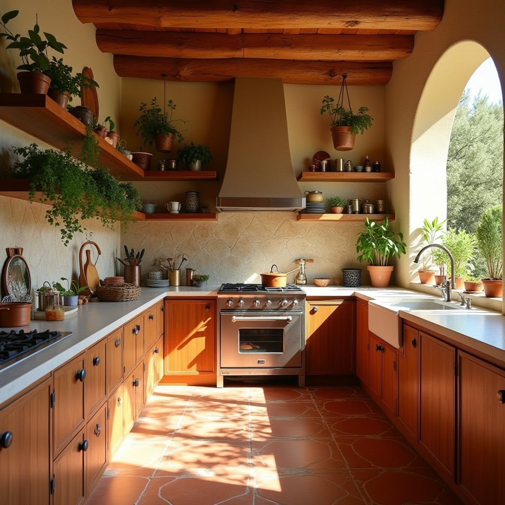 mid century boho kitchen 23