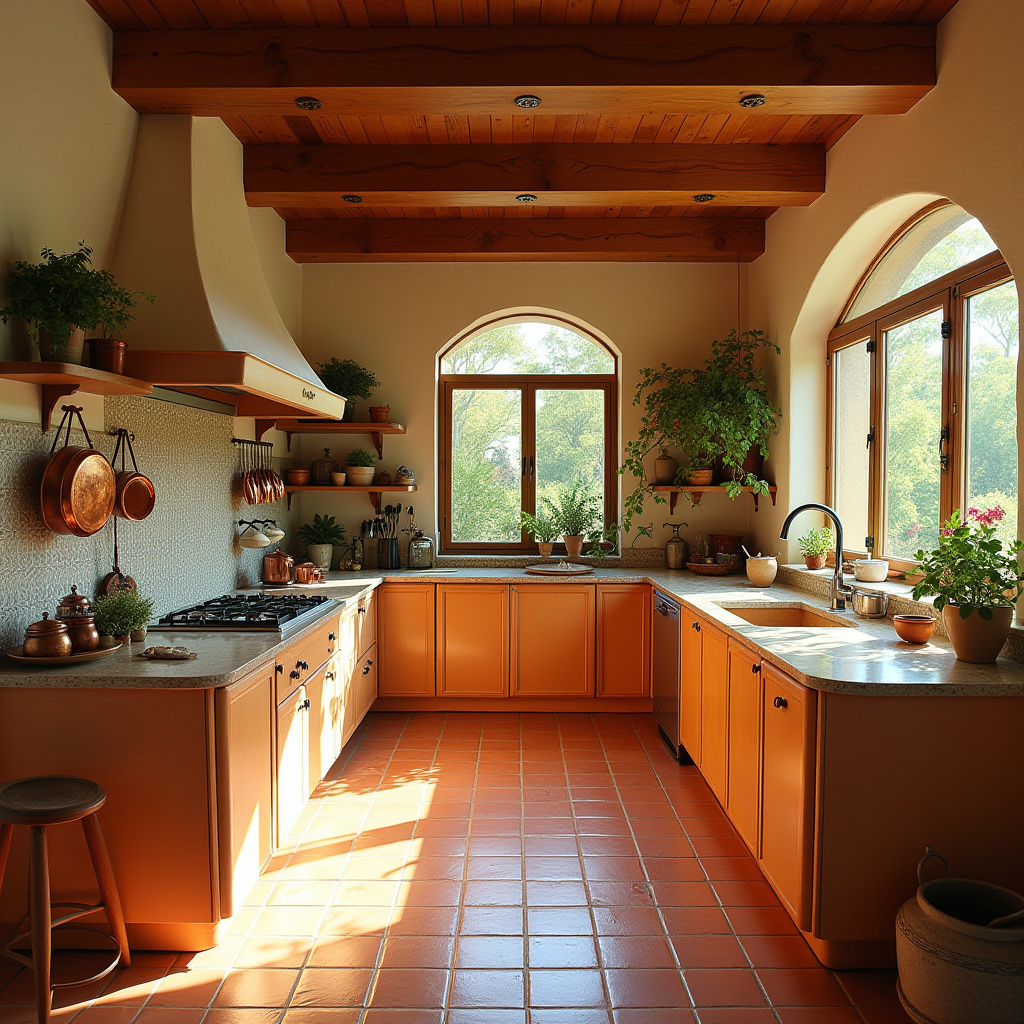 mid century boho kitchen 24