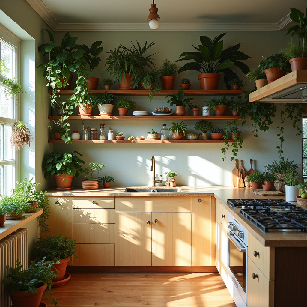 mid century boho kitchen 25