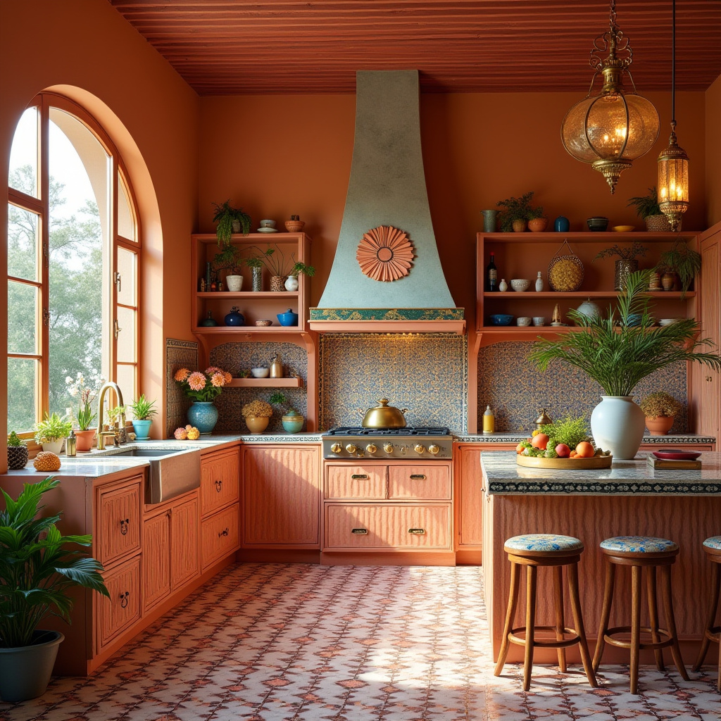 mid century boho kitchen 31