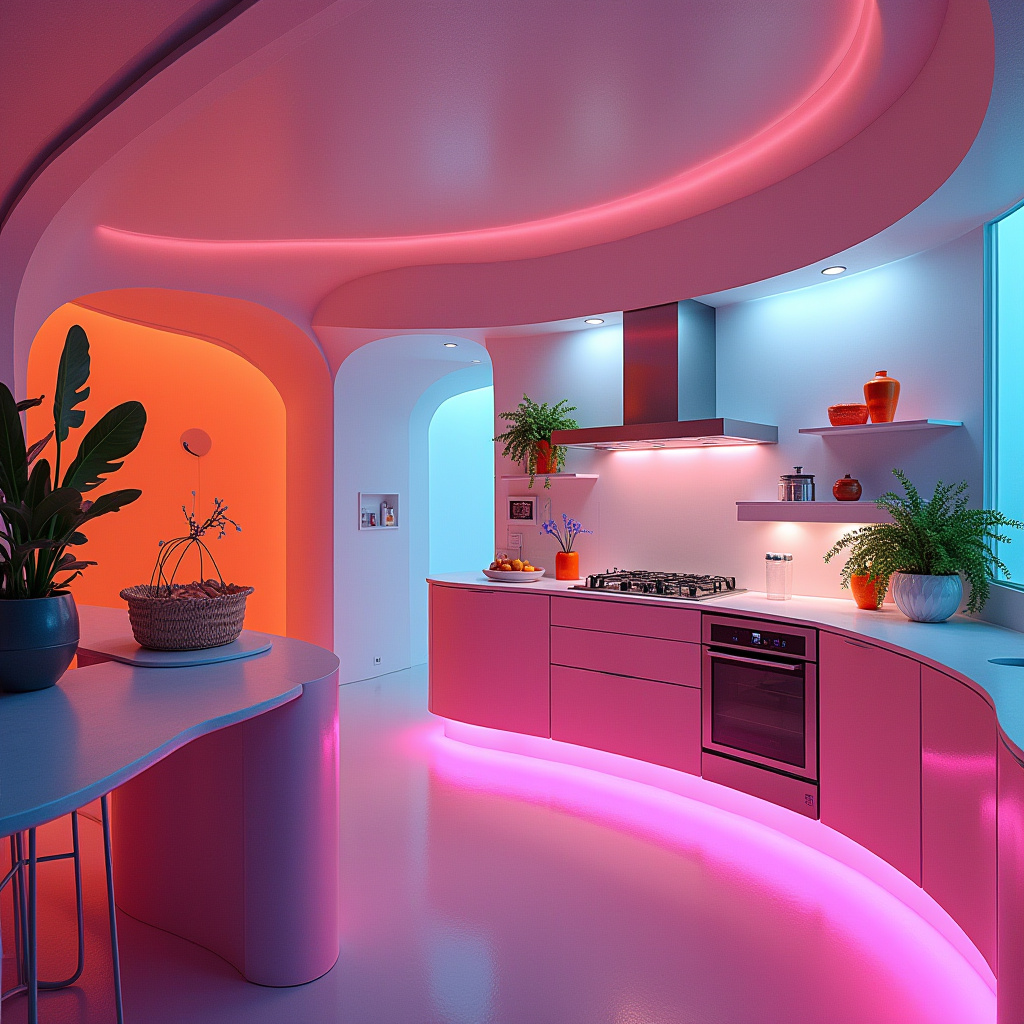mid century boho kitchen 39