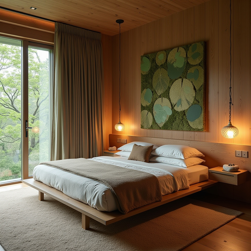 mid century modern boho bedroom 24