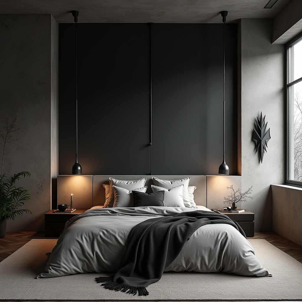 mid century modern boho bedroom 26
