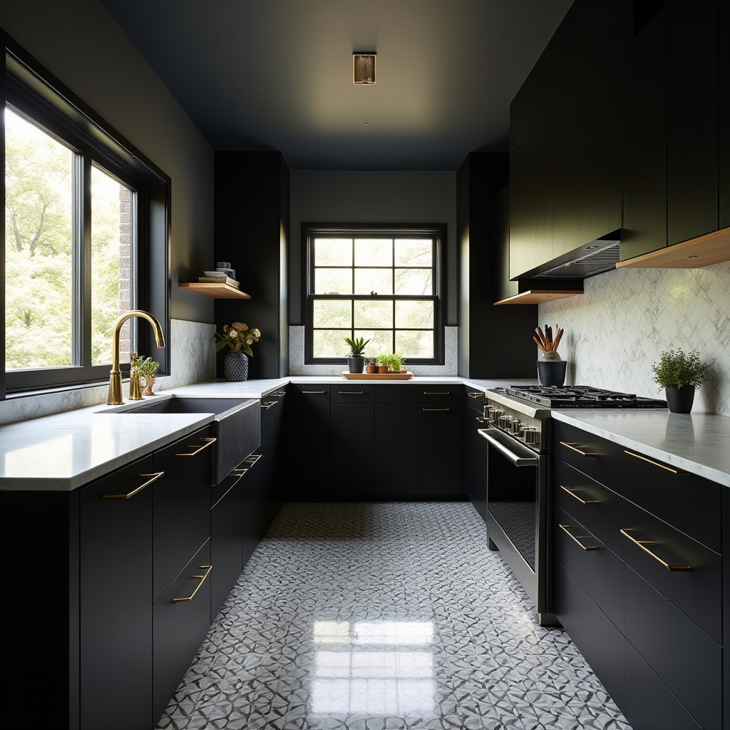 mid century modern boho kitchen 19