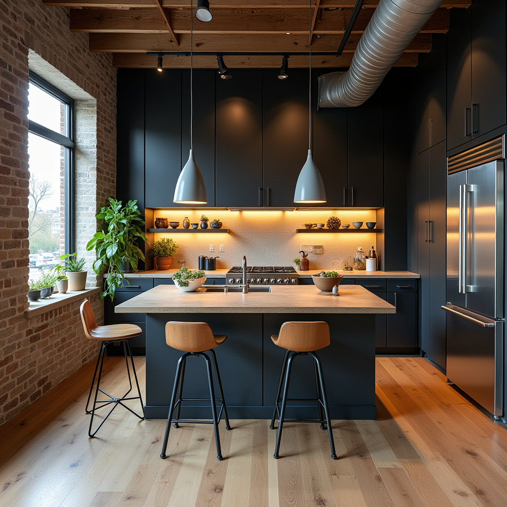 mid century modern boho kitchen 22