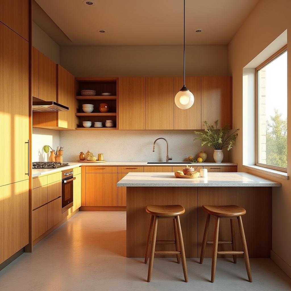 minimal boho kitchen 13
