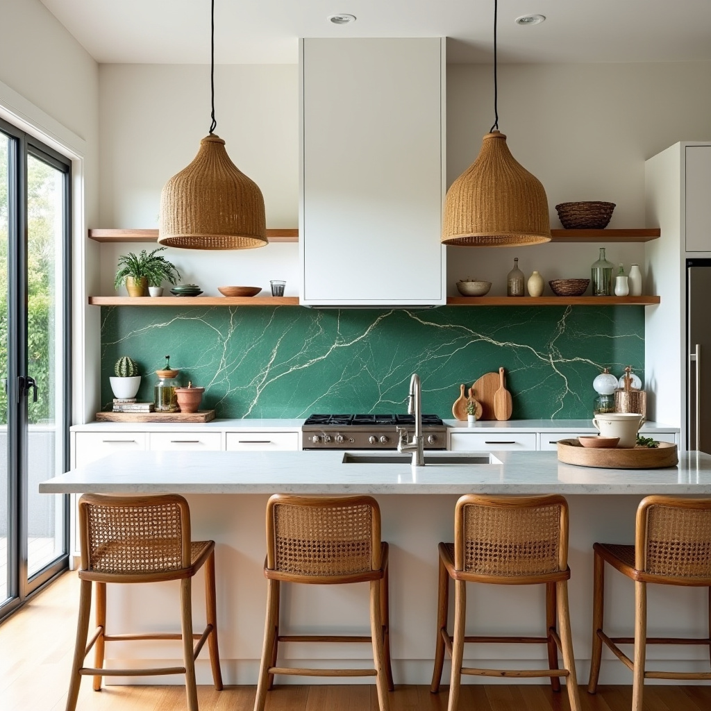 minimal boho kitchen 16