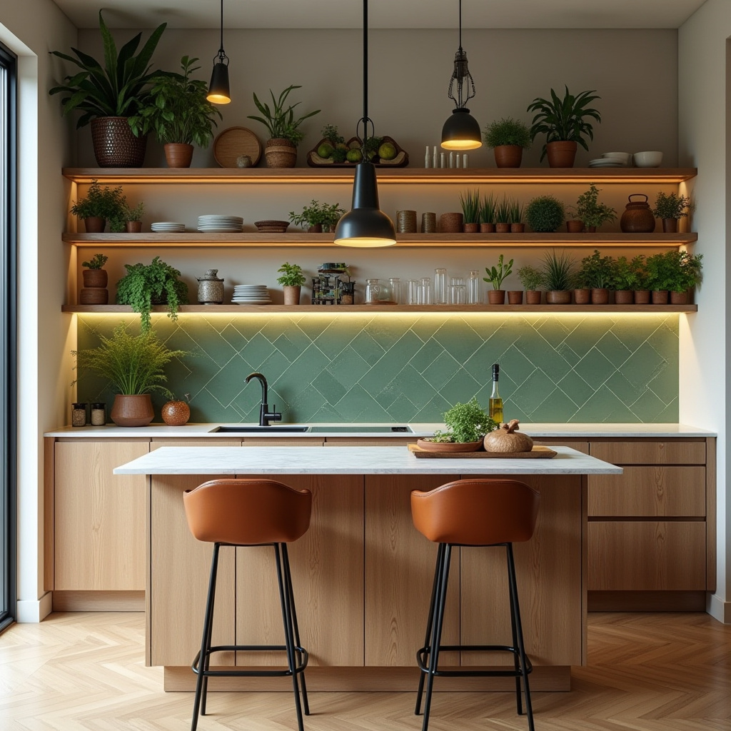 minimal boho kitchen 25