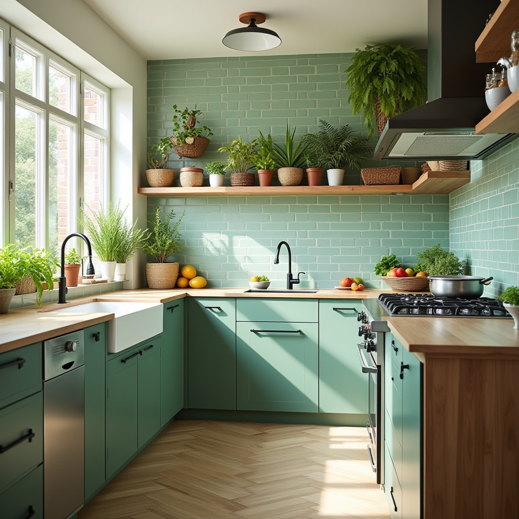 minimal boho kitchen 8