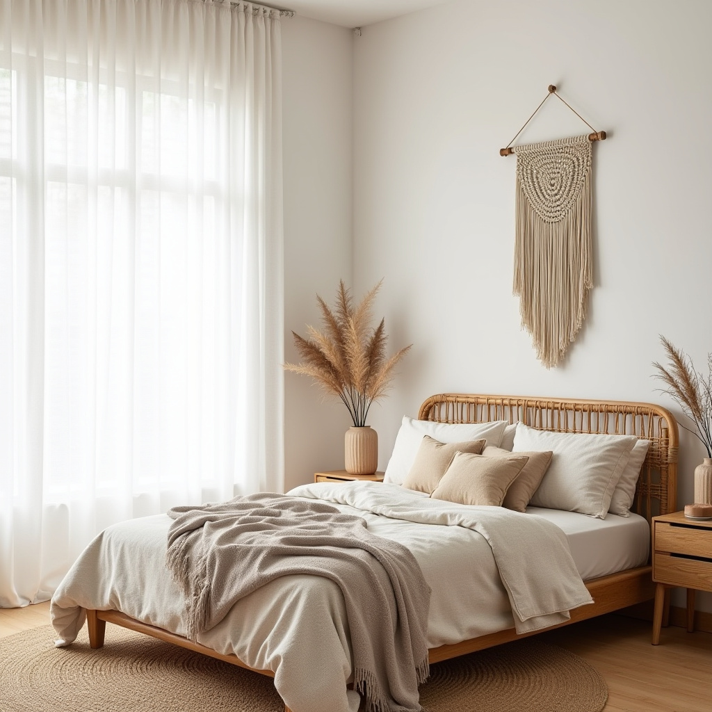minimalist boho bedroom 1