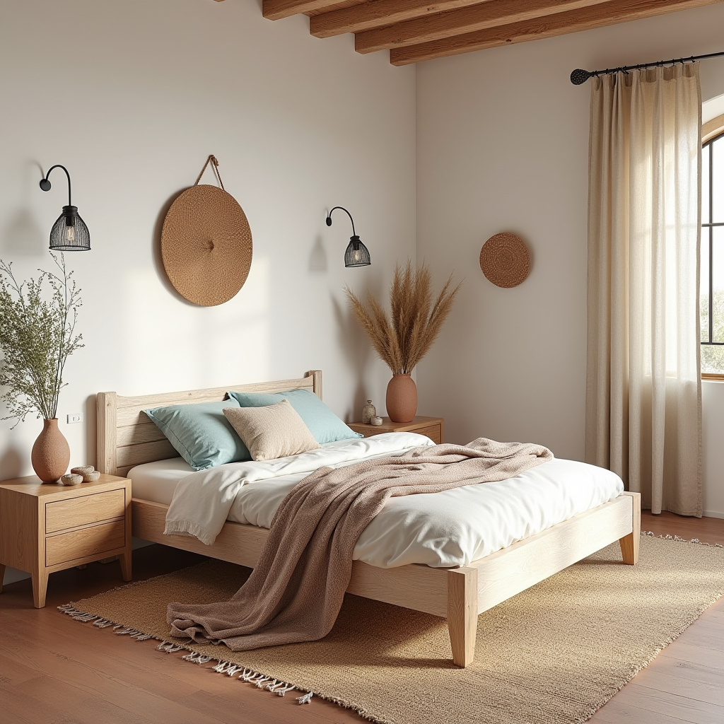 minimalist boho bedroom 19
