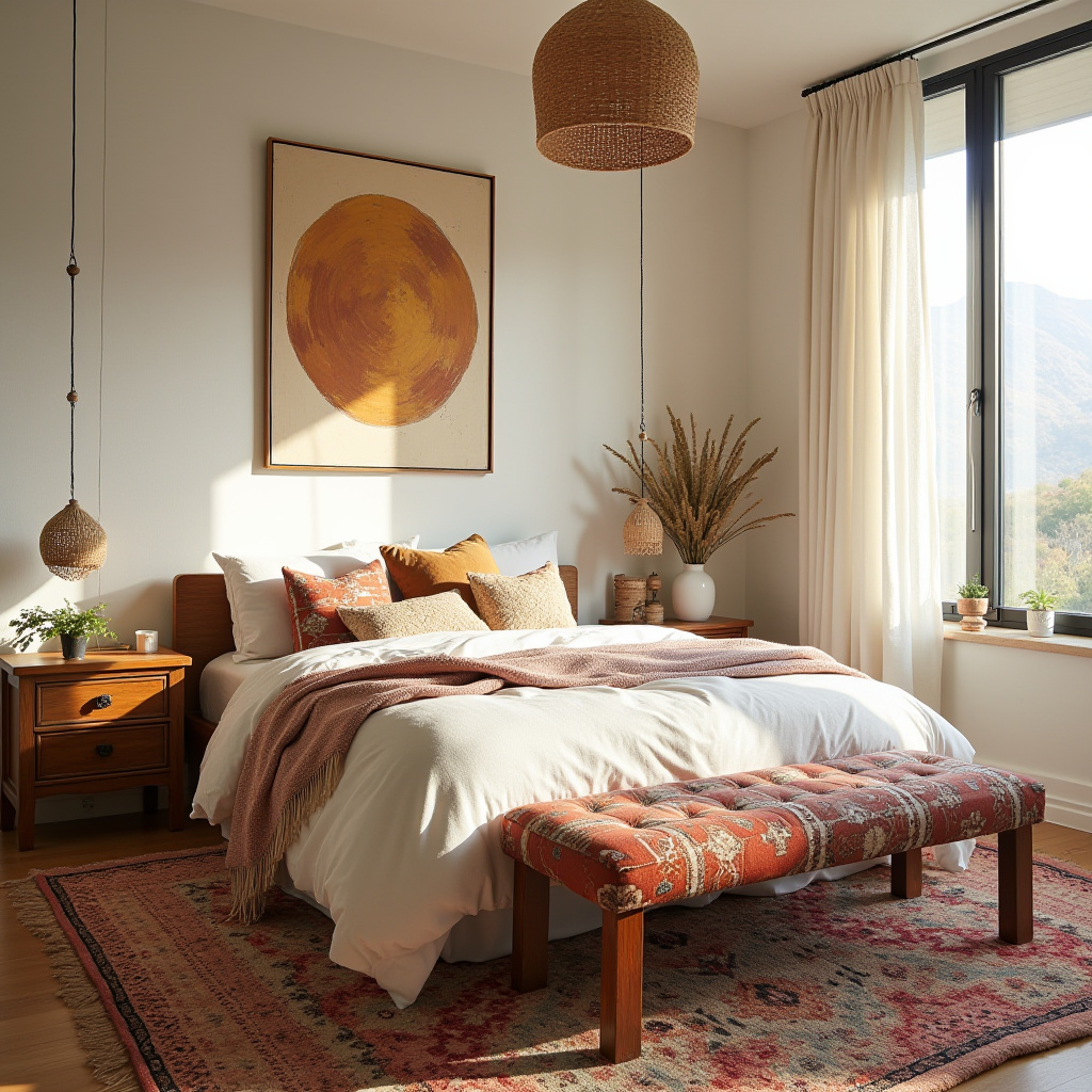 minimalist boho bedroom 31