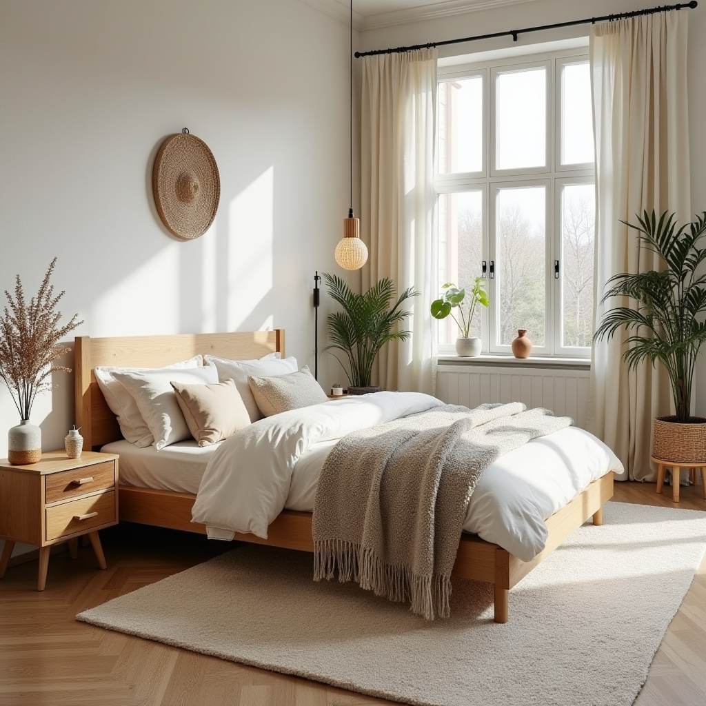 minimalist boho bedroom 6