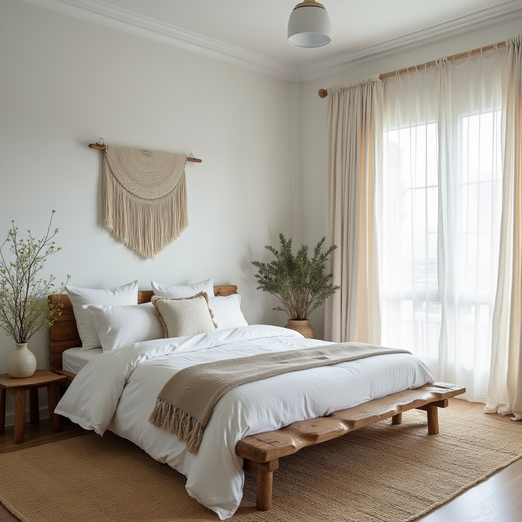 minimalist boho bedroom 9