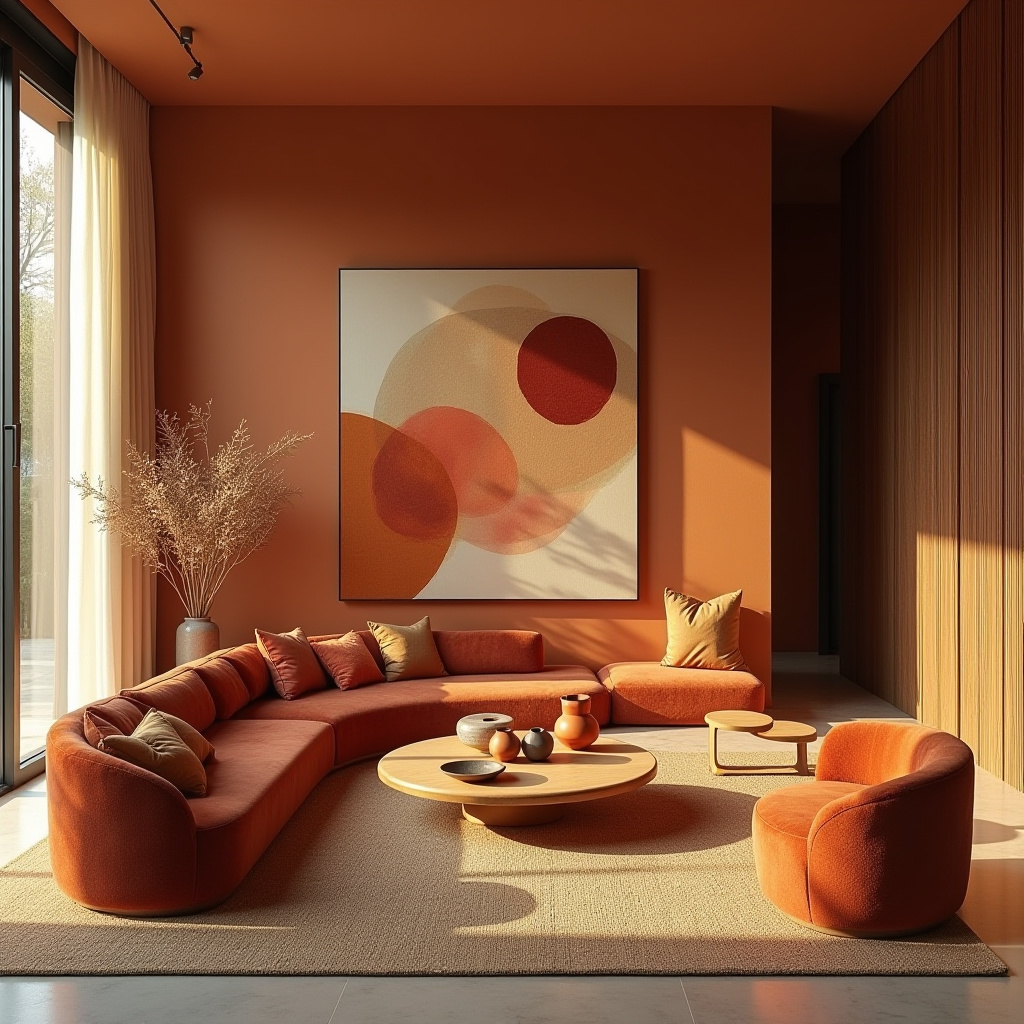 minimalist boho living room 11
