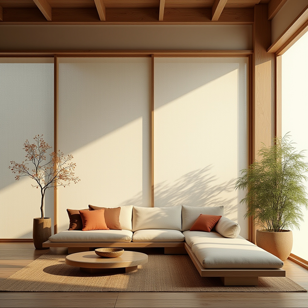 minimalist boho living room 16