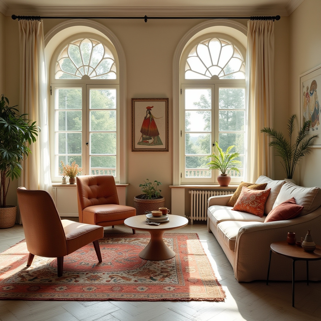 minimalist boho living room 17