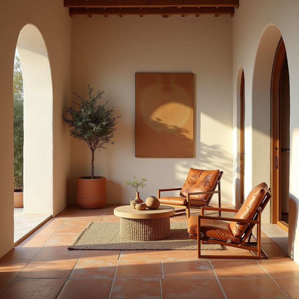 minimalist boho living room 21