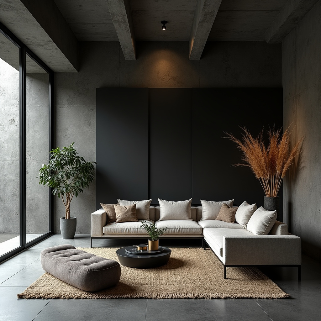minimalist boho living room 23