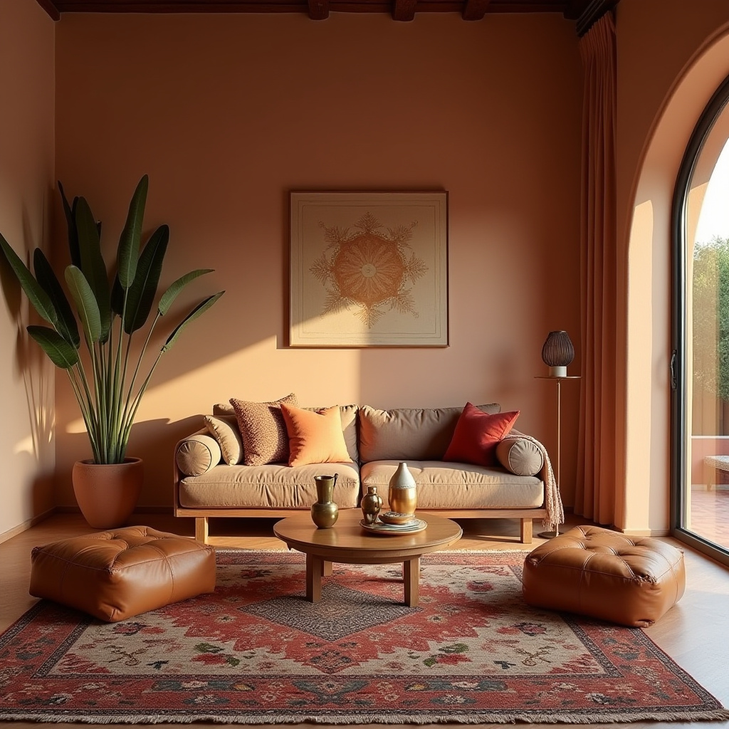 minimalist boho living room 25