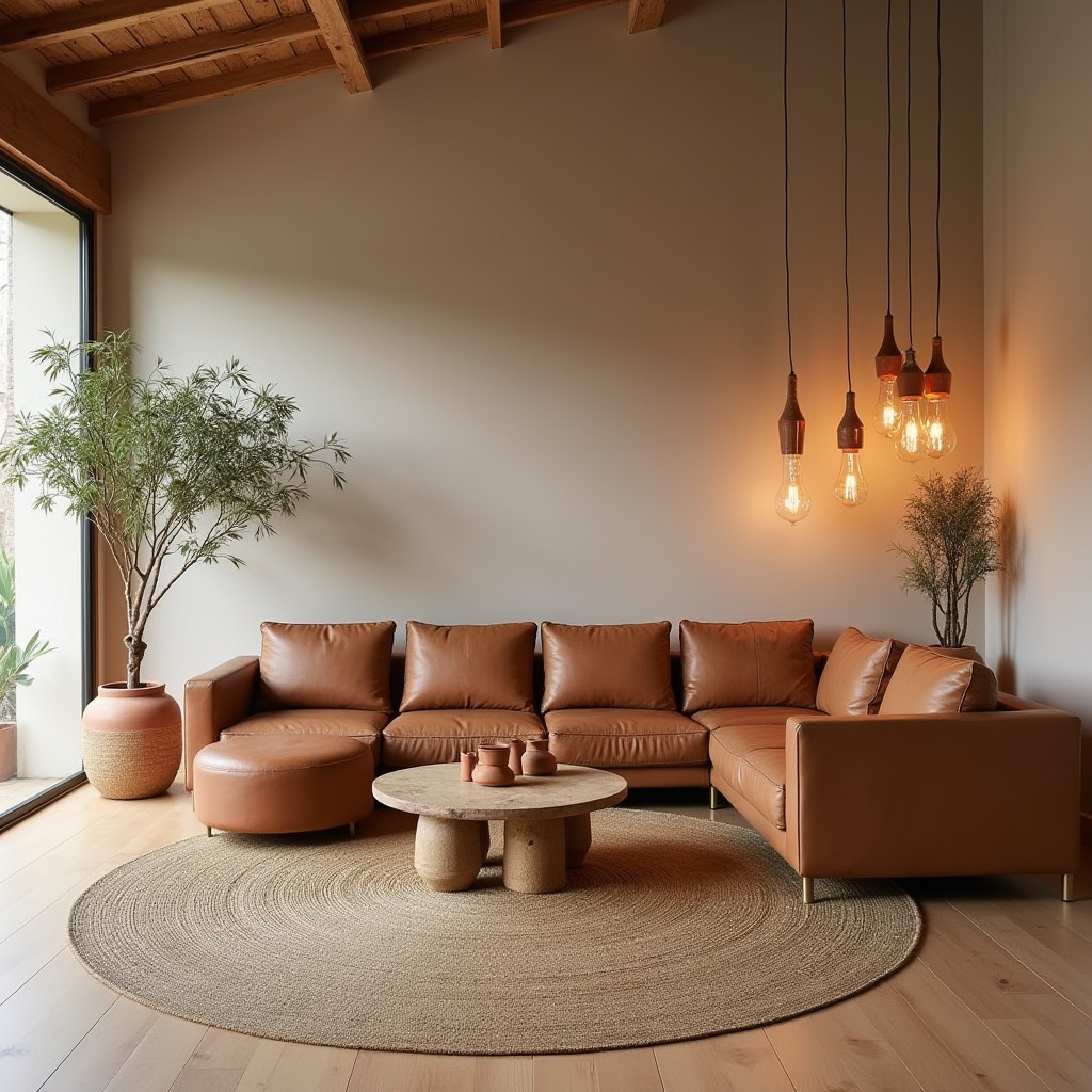 minimalist boho living room 3
