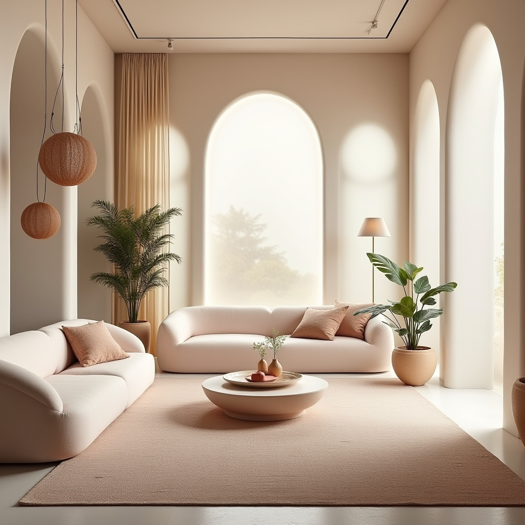 minimalist boho living room 30