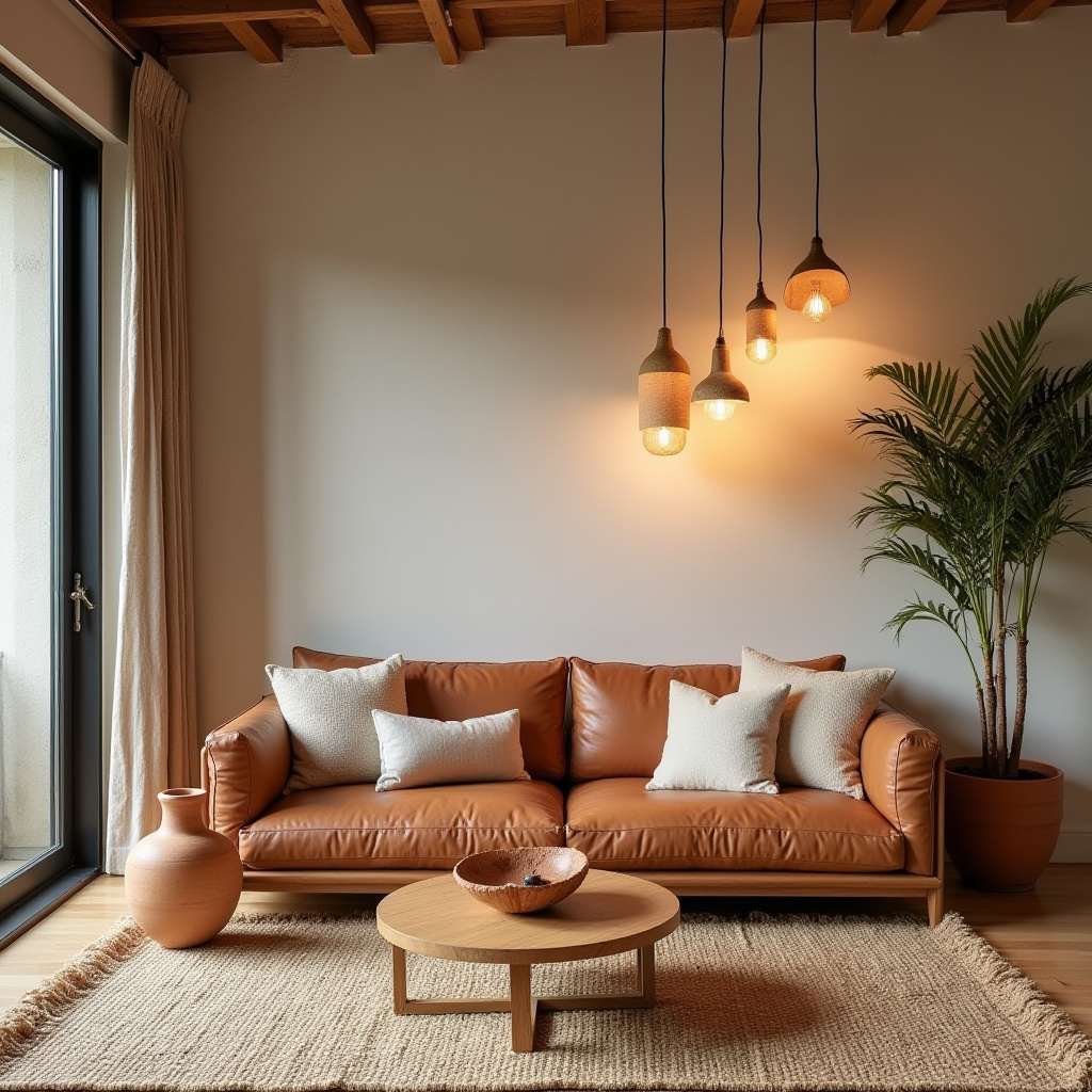minimalist boho living room 4